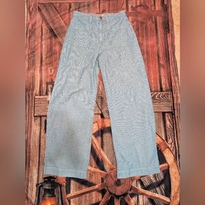 Ariat Railroad Stripe 30R Ultra High Rise Wide Leg Trousers